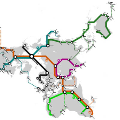 Christmix North Pole map graphic
